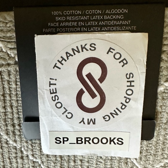 🎁Ralph Lauren Bath Rug - 21” x 34”- Gray & White- Skid Resistant- Cotton - Picture 6 of 6